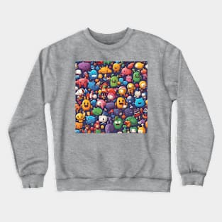 Cartoon Game Characters Crewneck Sweatshirt